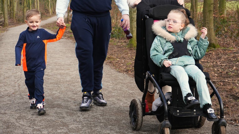 Family enjoying trail during February half-term